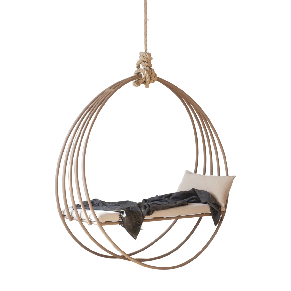 Hanging outdoor bed