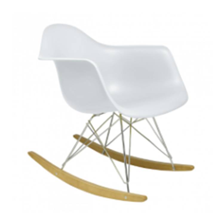 HH-L43 Eames Molded Plastic Armchair, Rocker Base