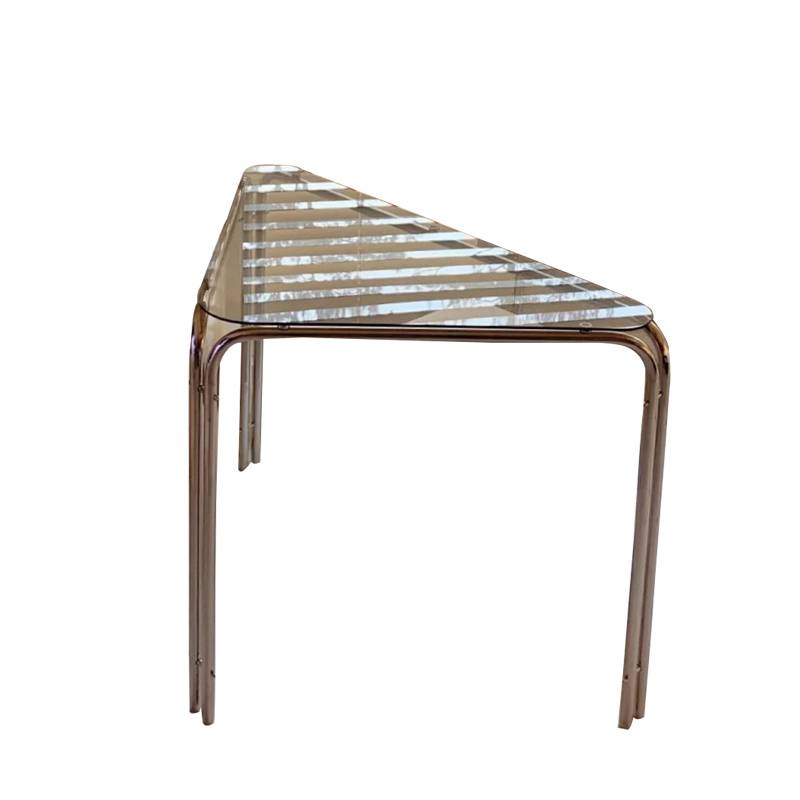 HH-A175 Triangular Corner Glass Table