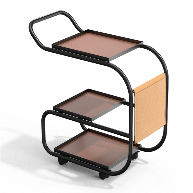 HH-A216 Tri-Leavel Metal Kitchen Cart